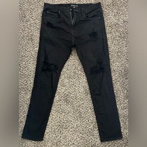 Empyre Men's Black Distressed Jeans